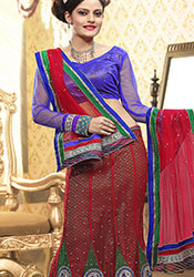 Decorative Applique A Line Net Lehenga Choli