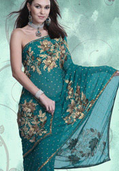Gorgeous Green Saree