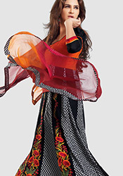 Scintillating Cotton Churidar Suit